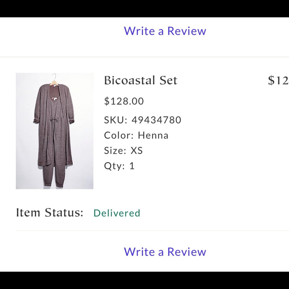 Free People Bicoastal Set in Henna